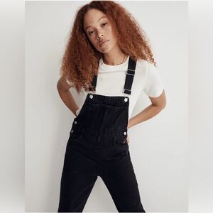 Madewell Straight Leg Denim Overalls | Lunar Wash